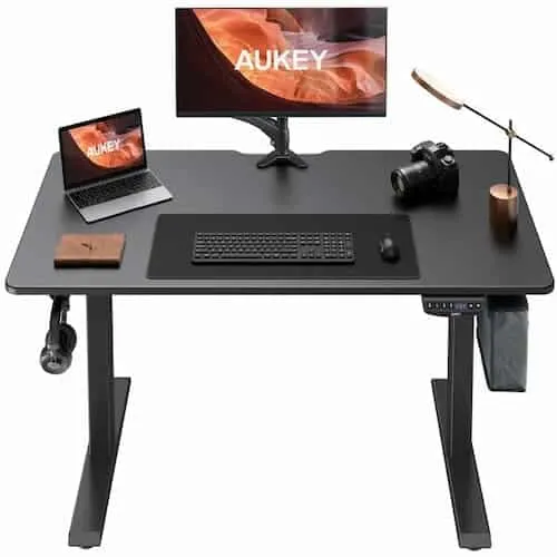 AUKEY SD-01 Dual Motors Height-Adjustable Electric Standing Desk - Standing Desk Singapore (Credit: Aukey)