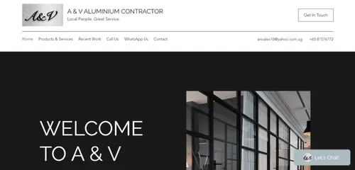 A&V Aluminium - Window Contractor Singapore (Credit: A&V Aluminium) 