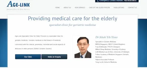 Age-Link Specialist Clinic - Geriatrician Singapore (Credit: Age-Link Specialist Clinic)