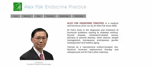 Alex Fok Endocrine Practice - Thyroid Specialist Singapore 