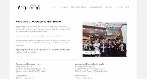 Apgujeong Hair Studio - Korean Hair Salon Singapore