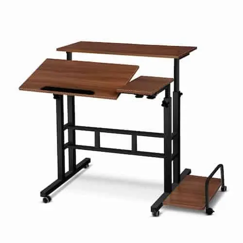 Artiss Mobile Twin Laptop Desk - Sit Stand Desk Sydney