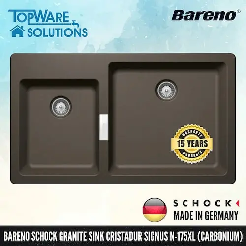 Bareno Cristadur Signus - Kitchen Sink Singapore