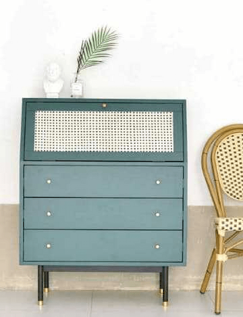 Bistro Rattan Dresser Flip Down Table - Dresser Singapore (Credit: Bourincolour)