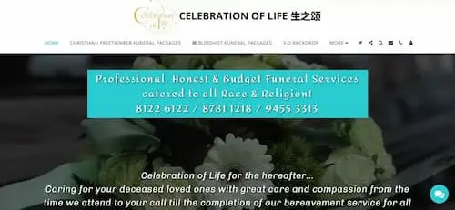 Celebration of Life - Funeral Services Singapore