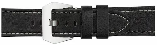 Coup De Coeur 22mm Black Leather Watch Strap - NATO Straps Singapore (Credit: Coup De Coeur)