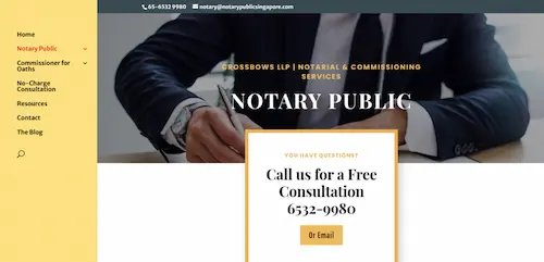 Crossbows - Notary Public Singapore 