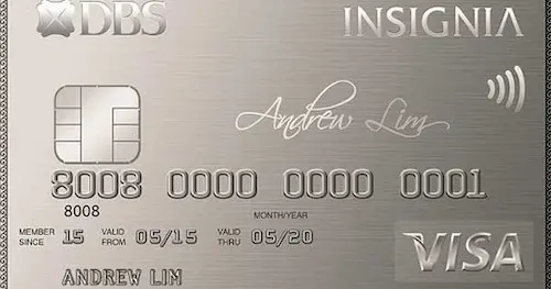 DBS Insignia Visa Infinite Card - Best Credit Card In Singapore