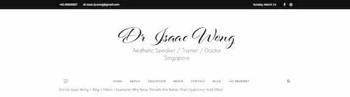 Dr Isaac Wong - Nose Filler Singapore