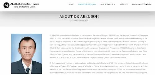 Dr. Abel Soh - Thyroid Specialist Singapore 