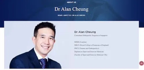  Dr. Alan Cheung - Sports Doctor Singapore (Credit: Dr. Alan Cheung)