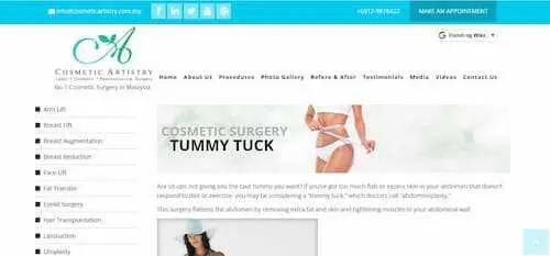 Dr. Ananda's Plastic & Cosmetic Surgery Clinic - Tummy Tuck KL Selangor