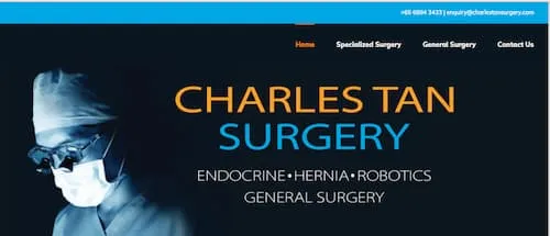 Dr. Charles Tan  - General Surgeon Singapore (Credit:  Dr. Charles Tan)