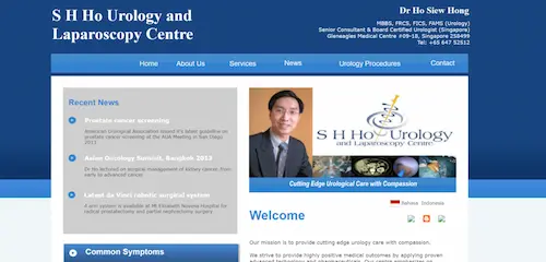 Dr. Ho Siew Hong - Urologists Singapore