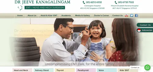 Dr. Jeeve Kanagalingam - Earwax Removal Singapore 