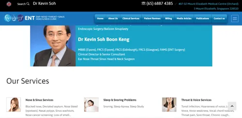 Dr. Kevin Soh -  ENT Specialist Singapore (Credit: Dr. Kevin Soh) 