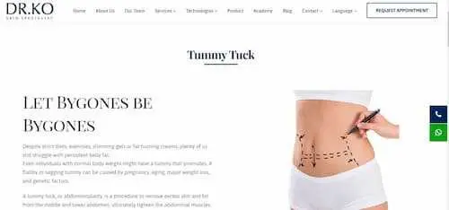 Dr. Ko Skin Specialist - Tummy Tuck KL Selangor