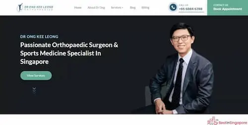 Dr. Ong Kee Long – Dr. Ong Kee Long Orthopaedics - Orthopaedic Doctor Singapore