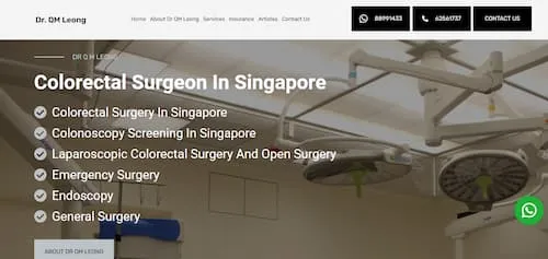   Dr. QM Leong - General Surgeon Singapore (Credit: Dr. QM Leong)