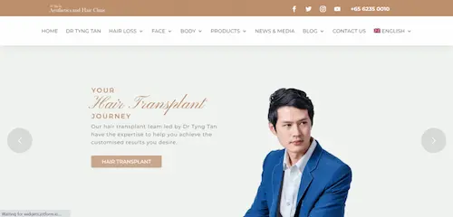 Dr. Tyng Tan Aesthetics and Hair Clinic - Hair Transplant Singapore