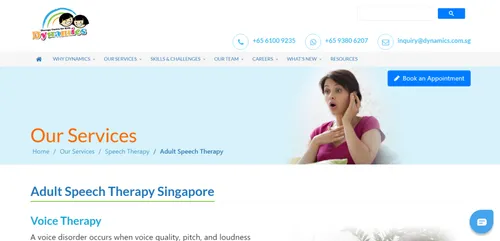 Dynamics Speech - Speech Therapist Singapore (Credit: Dynamics Speech) 