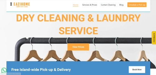 Eazihome - Dry Cleaning Singapore (Credit: Eazihome) 