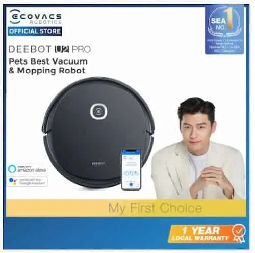 Ecovacs Deebot U2  -  Vacuum Cleaner Singapore (Credit: Ecovacs)