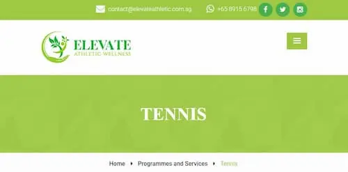 Elevate Athletic Development - Tennis Lessons Singapore