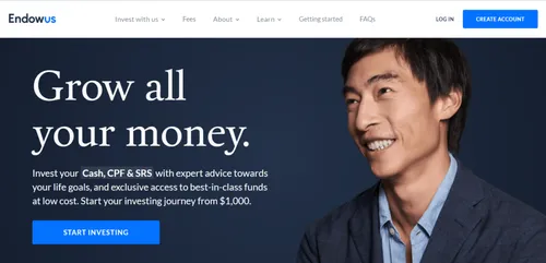 Endowus - Robo Advisor Singapore (Credit: Endowus) 