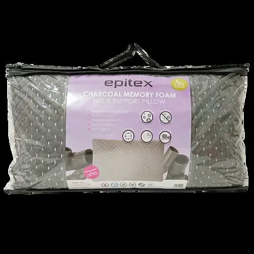 Epitex Charcoal Shredded Memory Foam Neck Support Pillow - Best Pillow in Singapore