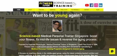 Fitness Tutor - Nutritionist Singapore 