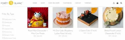 Foret Blanc Patisserie Bakery - Cake Delivery KL Selangor