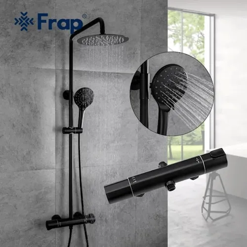 Frap Thermostatic Shower Set - Rainshower Set Singapore (Credit: Frap)