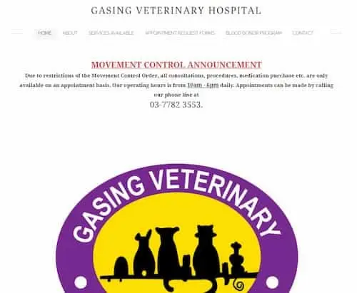 Gasing Veterinary Hospital  - Vet Clinic Malaysia