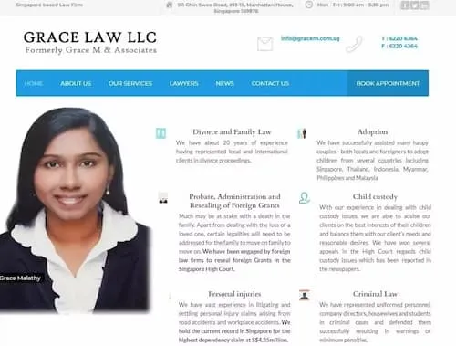 Grace Law LLC - Divorce Lawyer Singapore (Credit: Grace Law)