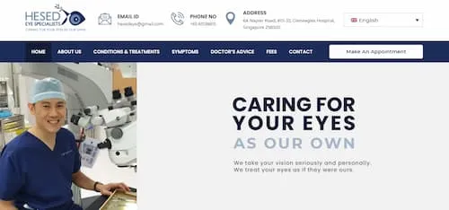 Hesed Eye Specialist - Ophthalmology Singapore (Credit: Hesed Eye Specialist) 