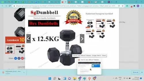 Hexagon Dumbbell - Dumbbells Singapore