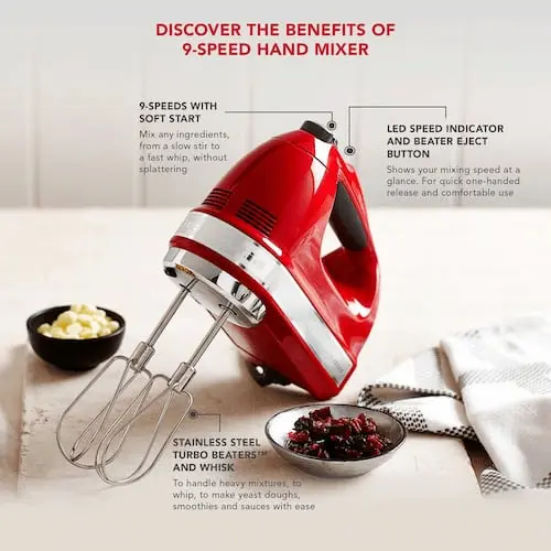 KitchenAid 9 Speed Hand Mixer - Hand Mixer Singapore