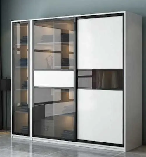 LULU’S Tempered Glass Wardrobe - Wardrobe Singapore 