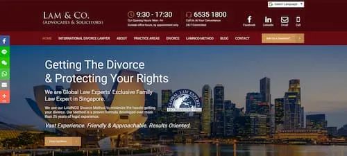 Lam & Co - Divorce Lawyer Singapore (Credit: Lam & Co)