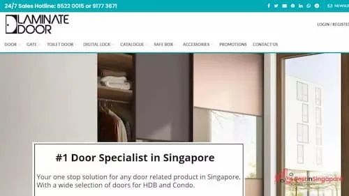 Laminate Door - Nyatoh Doors Singapore (Credit: Laminate Door)