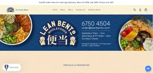 Lean Bento - Healthy Food Singapore