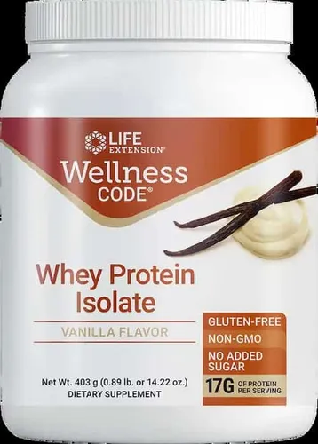 Life Extension Wellness Code Whey Protein Isolate – Gym Supplements Singapore (Credit: Life Extension)