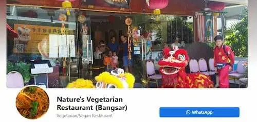 Nature's Vegetarian Restaurant - Vegan Restaurant KL Selangor