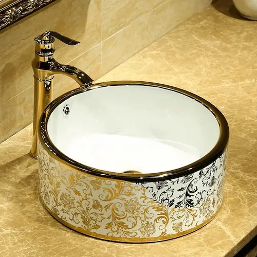 OEM European Golden Washbasin - Wash Basin Singapore 