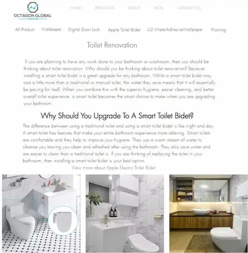 Octagon Global Trading - Toilet Renovation Singapore