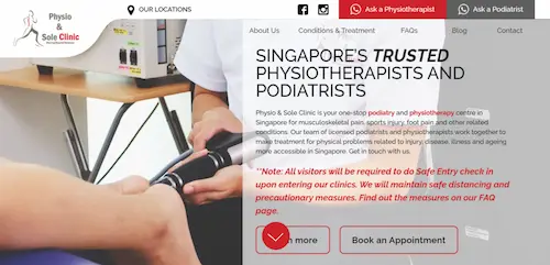 Physio & Sole Clinic - Podiatrist Singapore 