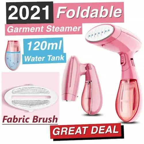 Pink Mini Clothes Steamer - Singapore Garment Steamer (Credit: Lazada)