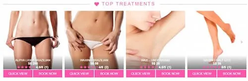  Pink Parlour Singapore  -  Laser Hair Removal Singapore (Credit: Pink Parlour Singapore)   