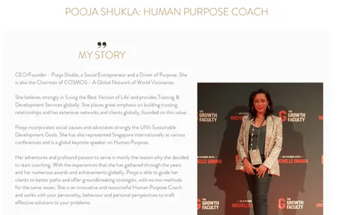 Pooja Shukla - Life Coaches Singapore (Credit: Pooja Shukla) 